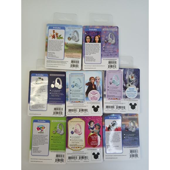 StoryPhones 8 PACK NEW Story Shields Disc Disney Headphones Storytelling SEALED - Picture 5 of 8